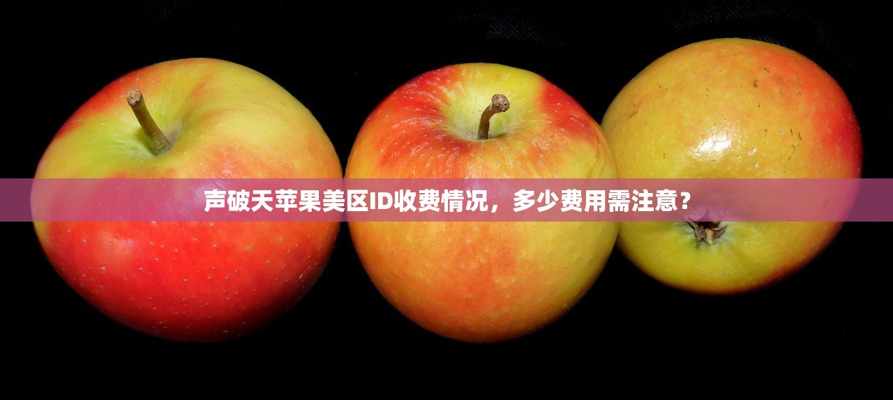 声破天苹果美区ID收费情况,多少费用需注意?