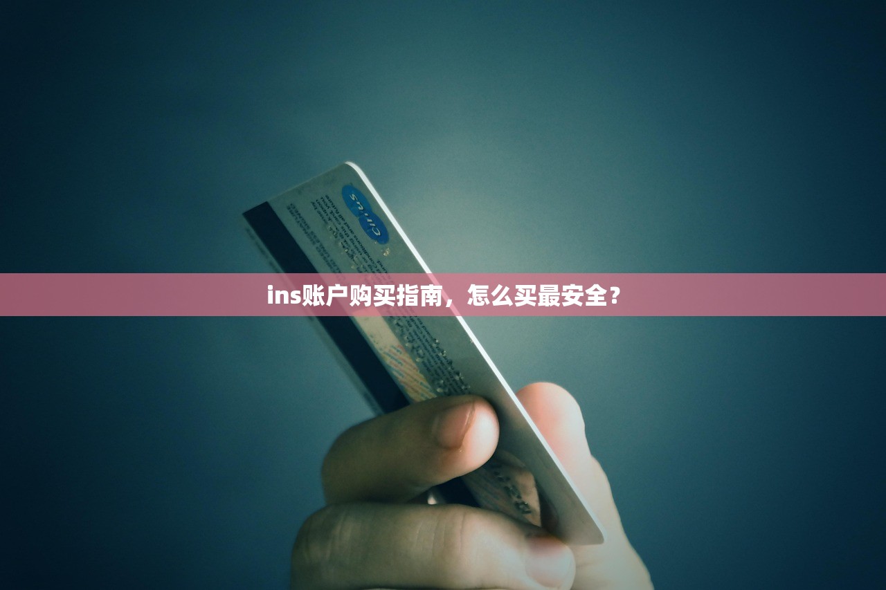ins账户购买指南,怎么买最安全?