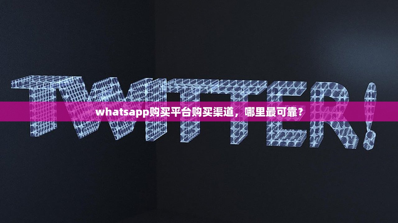 whatsapp购买平台购买渠道,哪里最可靠?