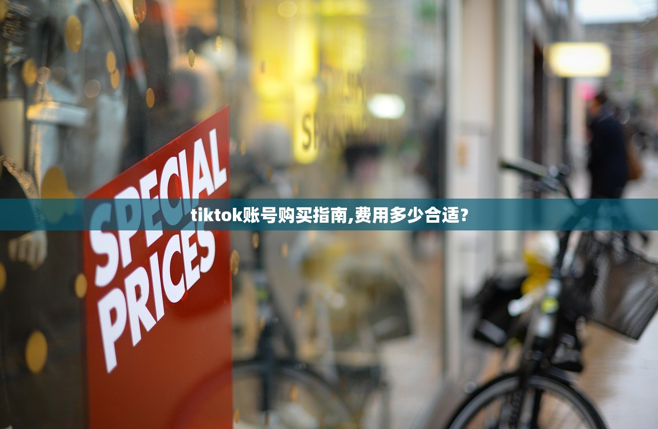 tiktok账号购买指南,费用多少合适？