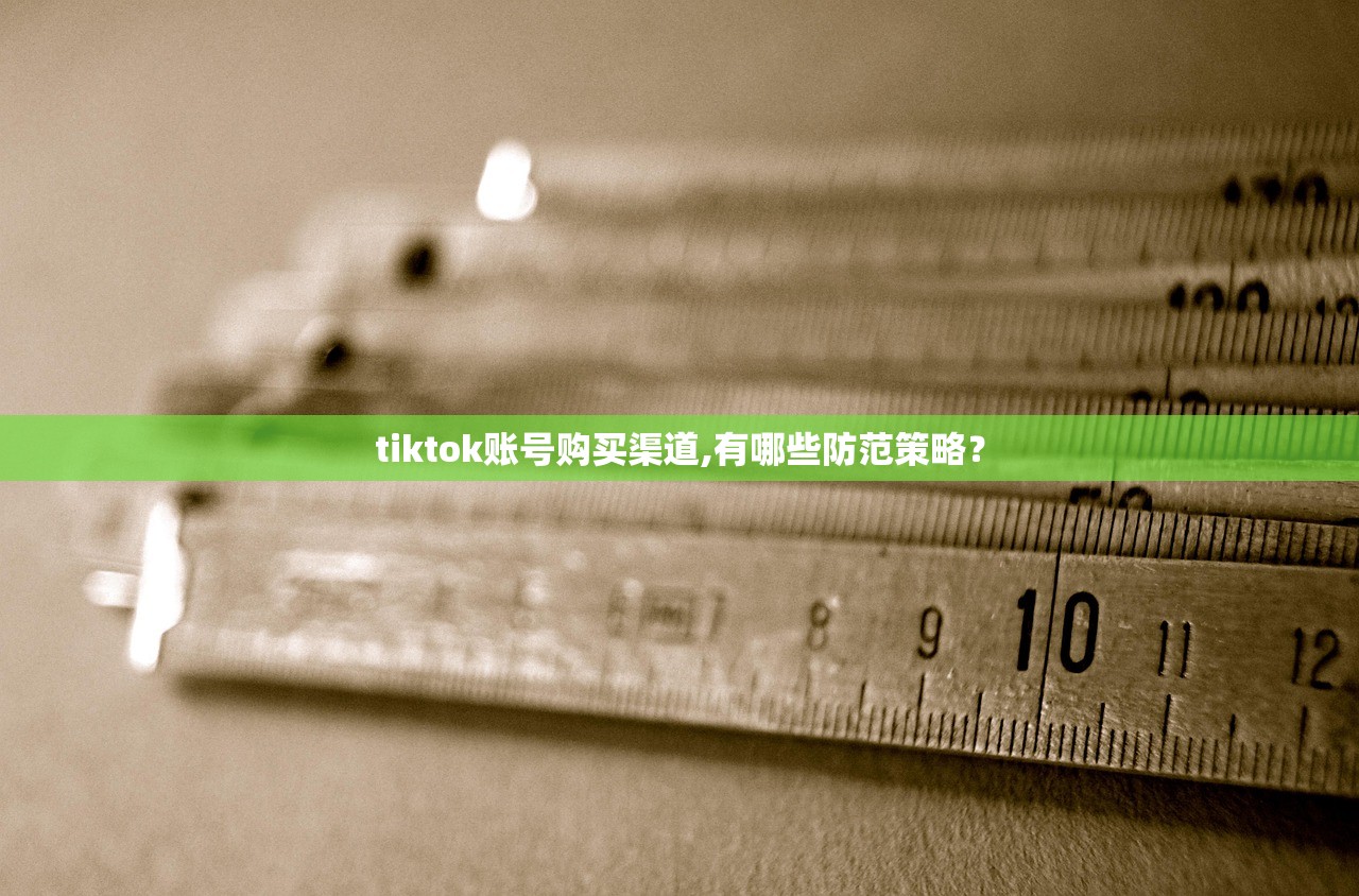 tiktok账号购买渠道,有哪些防范策略?