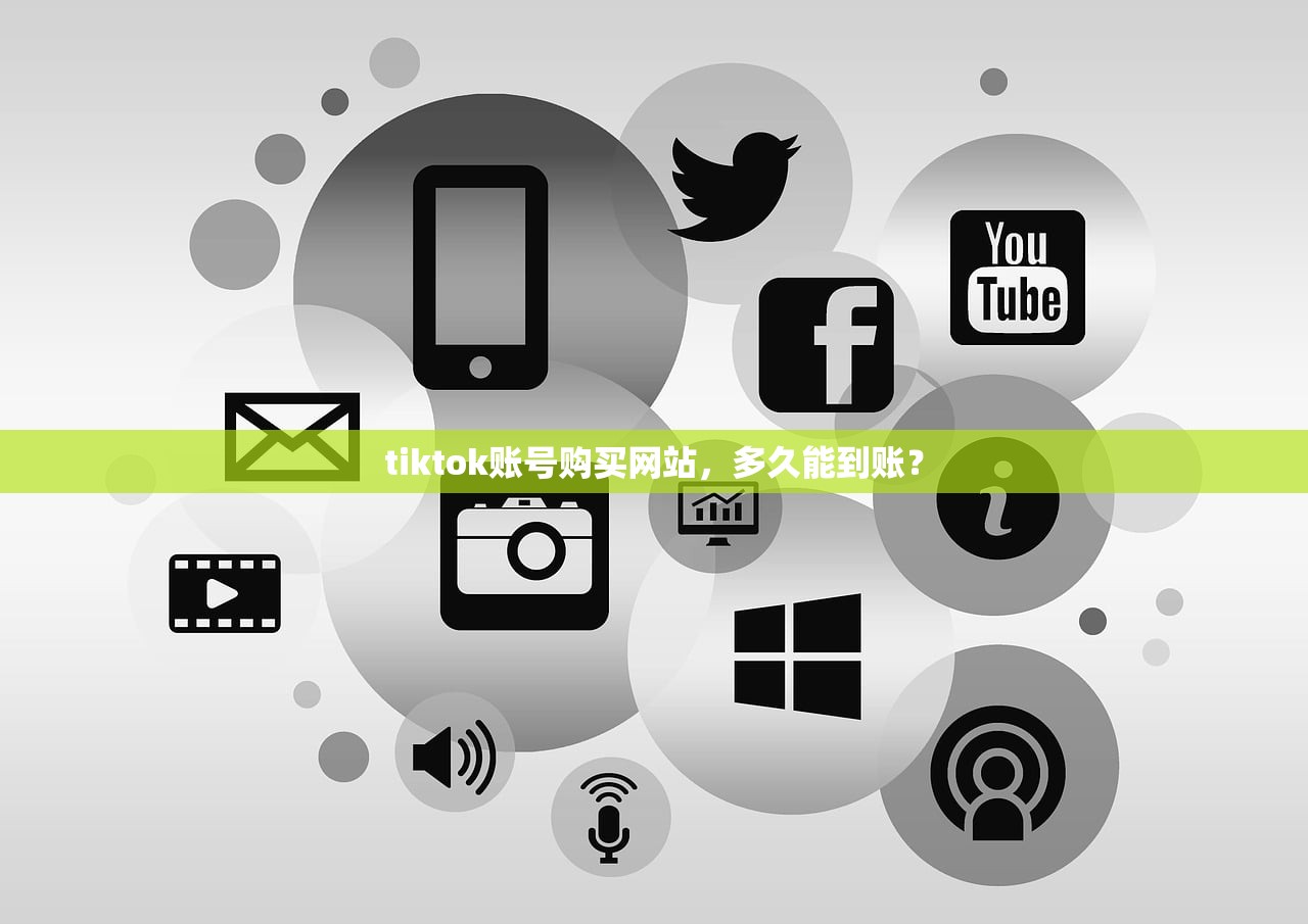 tiktok账号购买网站,多久能到账?