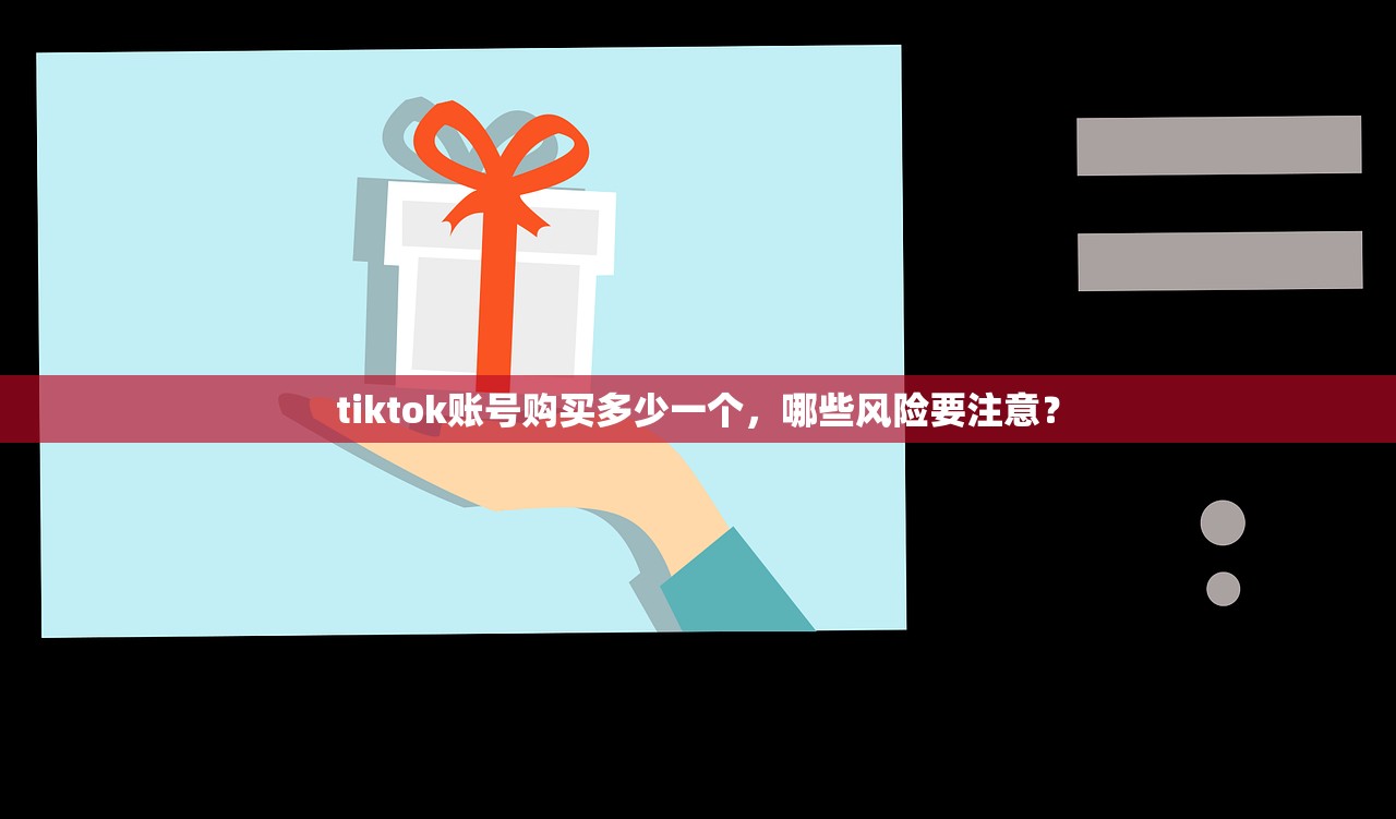 tiktok账号购买多少一个，哪些风险要注意？