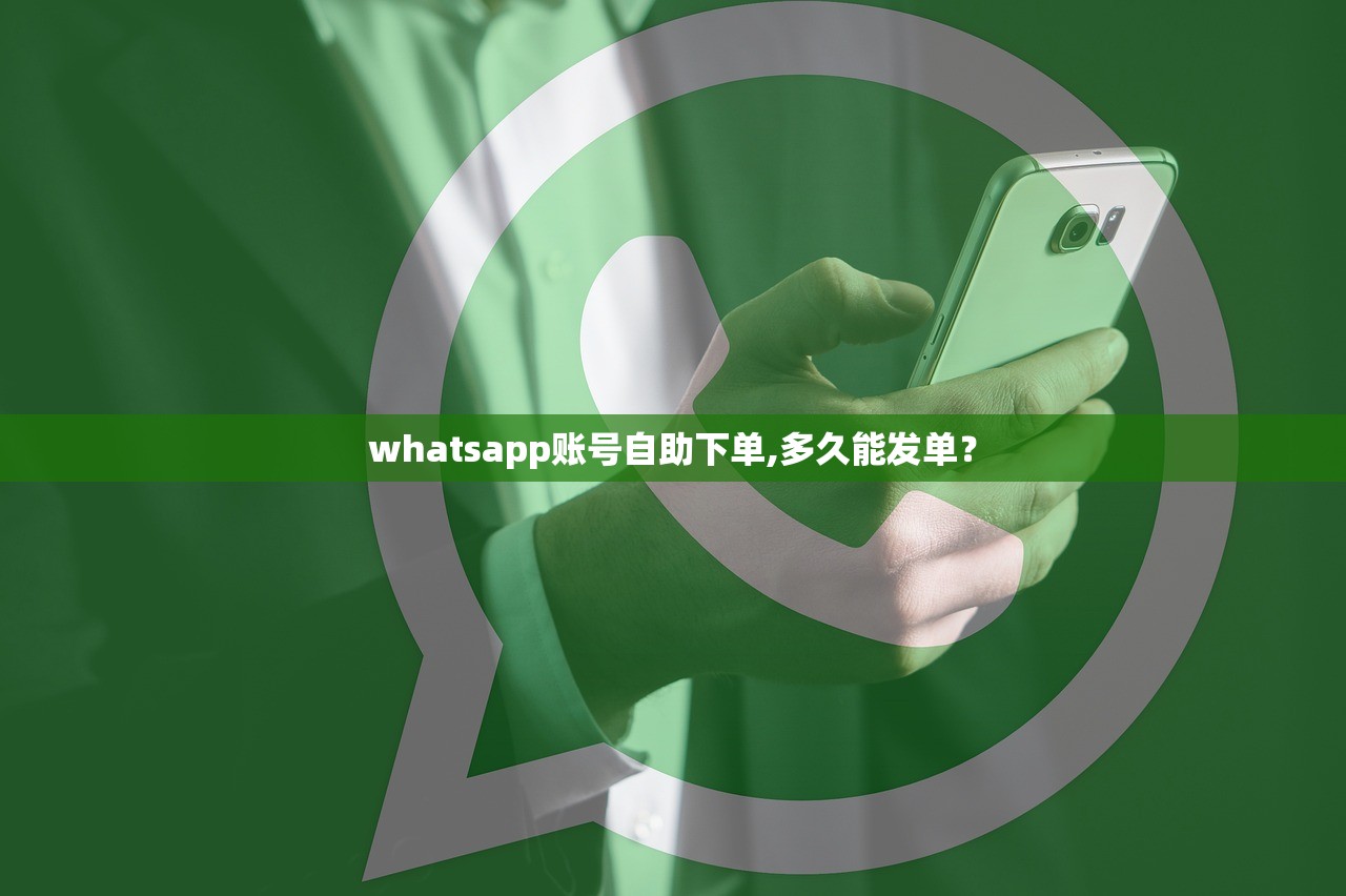 whatsapp账号自助下单,多久能发单?