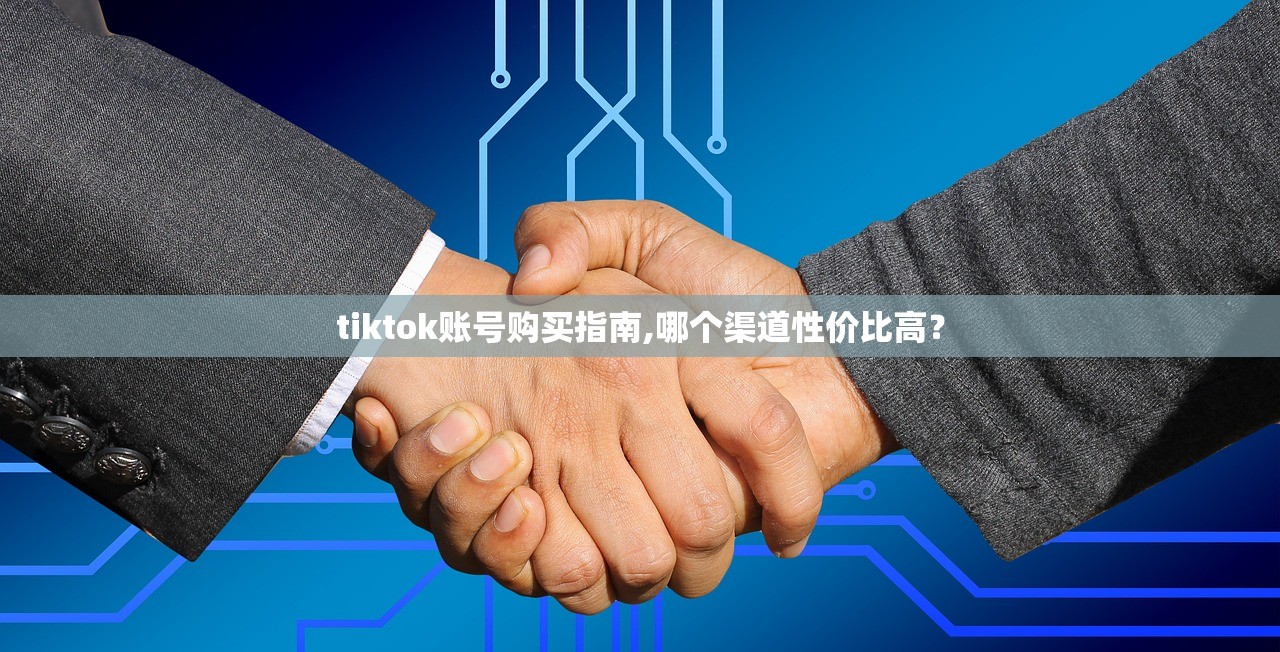 tiktok账号购买指南,哪个渠道性价比高?