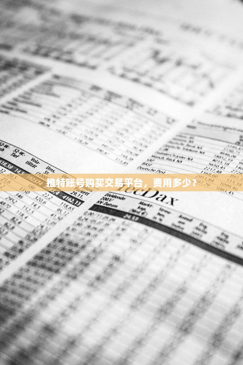 推特账号购买交易平台，费用多少？
