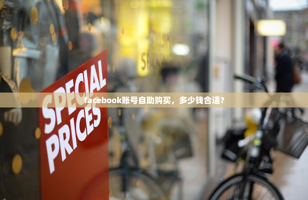 facebook账号自助购买，多少钱合适？