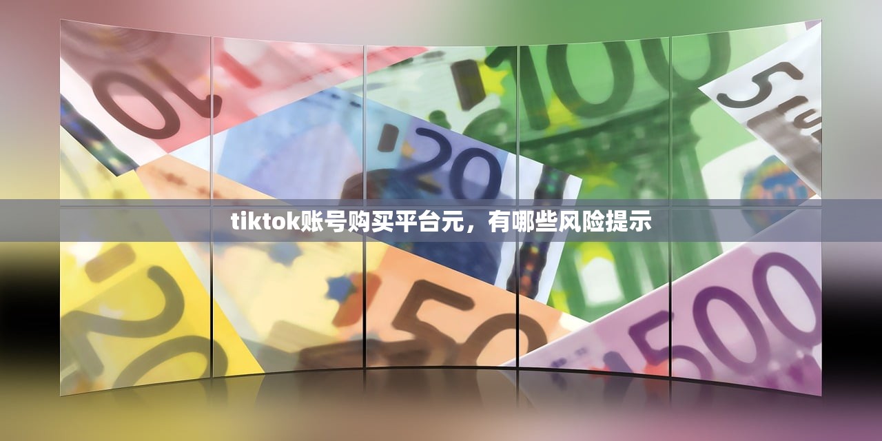 tiktok账号购买平台元,有哪些风险提示