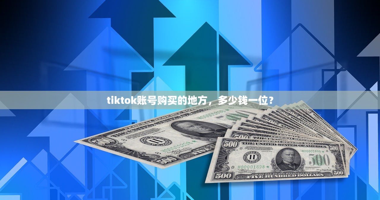 tiktok账号购买的地方,多少钱一位?