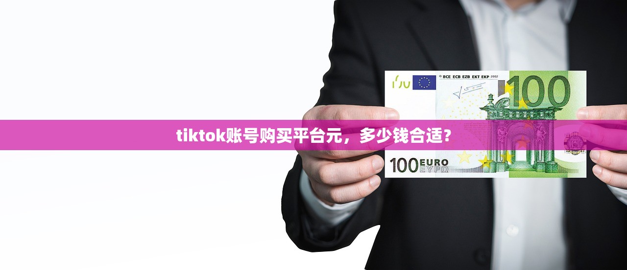 tiktok账号购买平台元,多少钱合适?